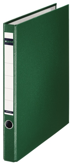 Leitz Ringbuch 1014 | DIN A4 | 2 Ringe | 3,5 cm | Grün