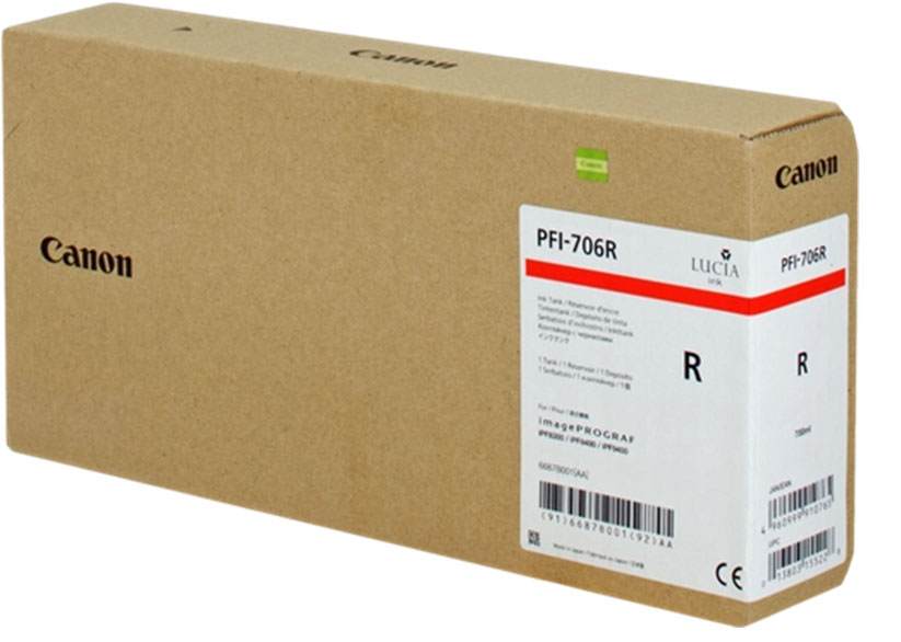 Original Canon PFI706R | 6687B001 Tinte Rot