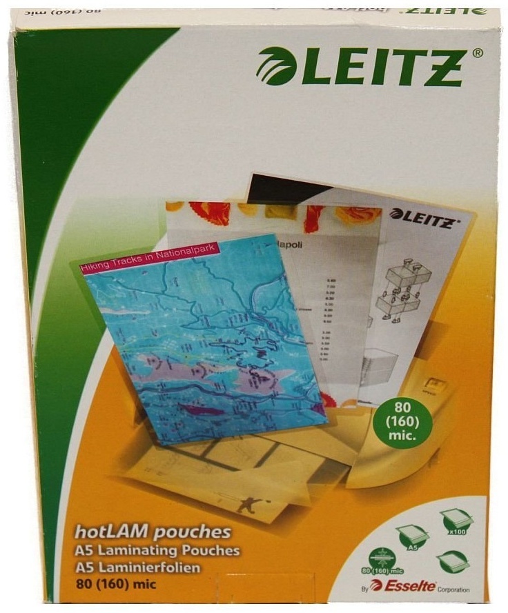 Leitz Laminierfolien A5 | 80 µm | glänzend | 100 Stück