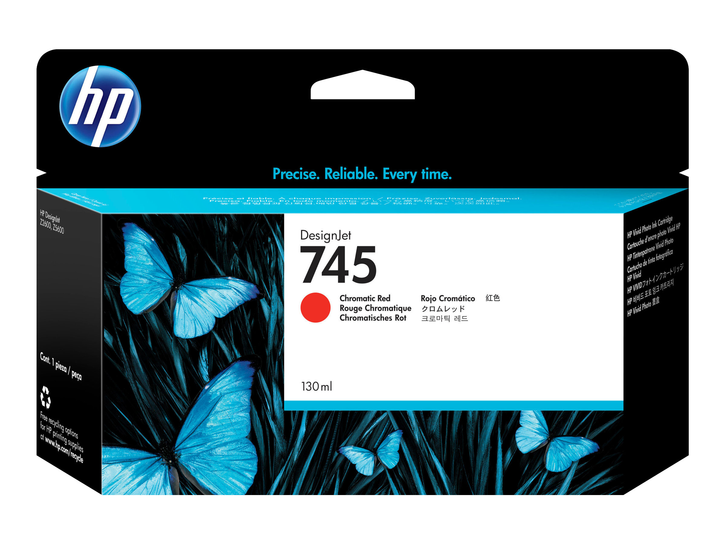 Original HP 745 | F9K00A Tinte Chromatisches Rot