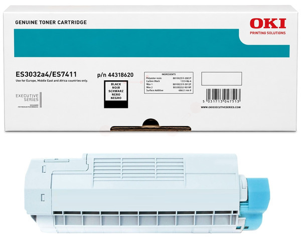 Original OKI 44318620 Toner Schwarz