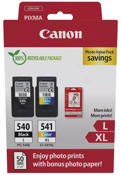 Original Canon 5224B012 | PG540L + CL541XL Tinte BK/C/M/Y
