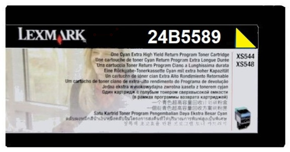 Original Lexmark 24B5589 Toner Gelb