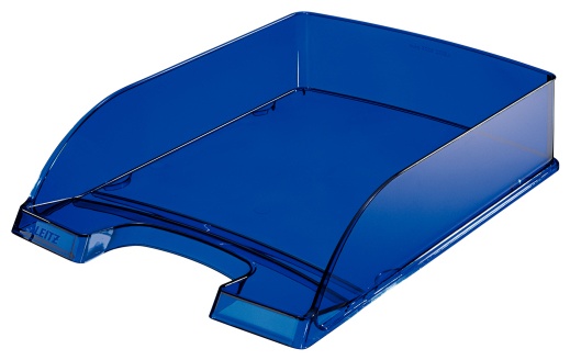 Leitz Briefablage Plus | DIN A4 | Blau/Transparent | Polystyrene