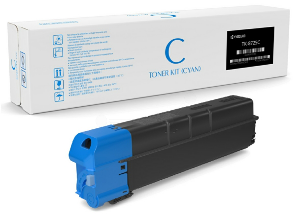 Original Kyocera TK8725C / 1T02NHCNL0 Toner Cyan