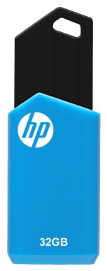 HP v150w USB-Stick | 32 GB | USB 2.0 (USB-A) | 14 MB/s | Schwarz/Blau