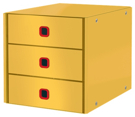 Leitz Schubladenbox Click & Store | Gelb | Karton