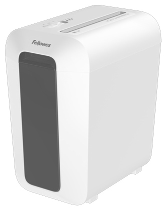 Fellowes LX65 Aktenvernichter | P-4 Partikelschnitt | 10 Blatt | 22 l | Weiß