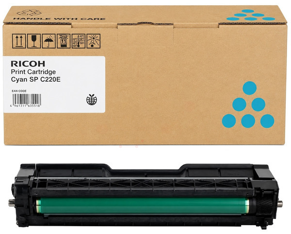 Original Ricoh 407645 | 406097 | 406053 | TYPESPC220E Toner Cyan