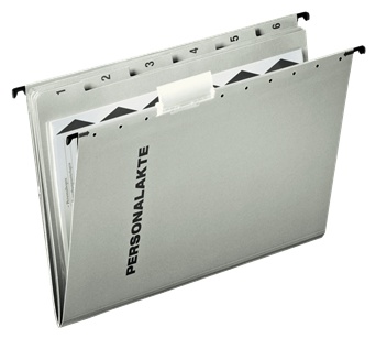 Leitz Personalmappe | DIN A4 | Karton, Polypropylen (PP) | Grau