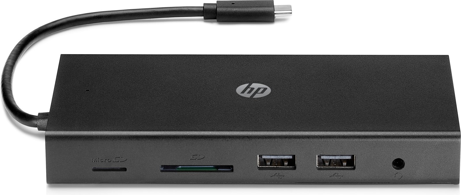 HP USB-C-Travel Hub mit mehreren Anschlüssen | USB-C | 1 Monitor (HDMI, VGA) | Gigabit-LAN | 2× USB-A