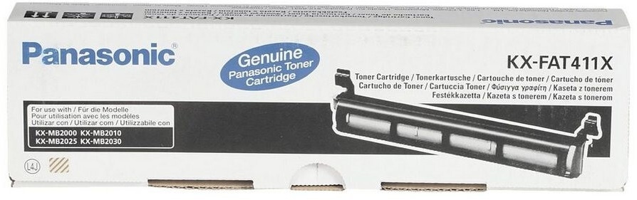 Original Panasonic KXFAT411X Toner Schwarz ( B-Verpackung )