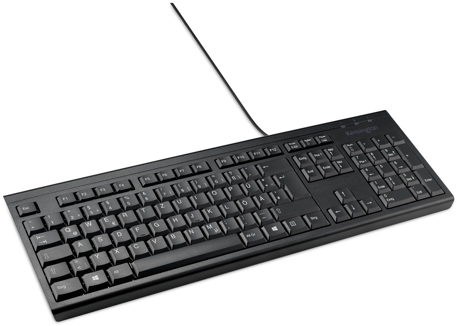Kensington KB100 EQ Tastatur | Kabel (USB) | QWERTZ (DE) | mit Ziffernblock | Schwarz