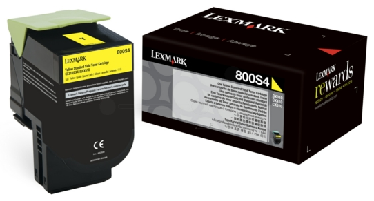 Original Lexmark 800S4 | 80C0S40 Toner Gelb