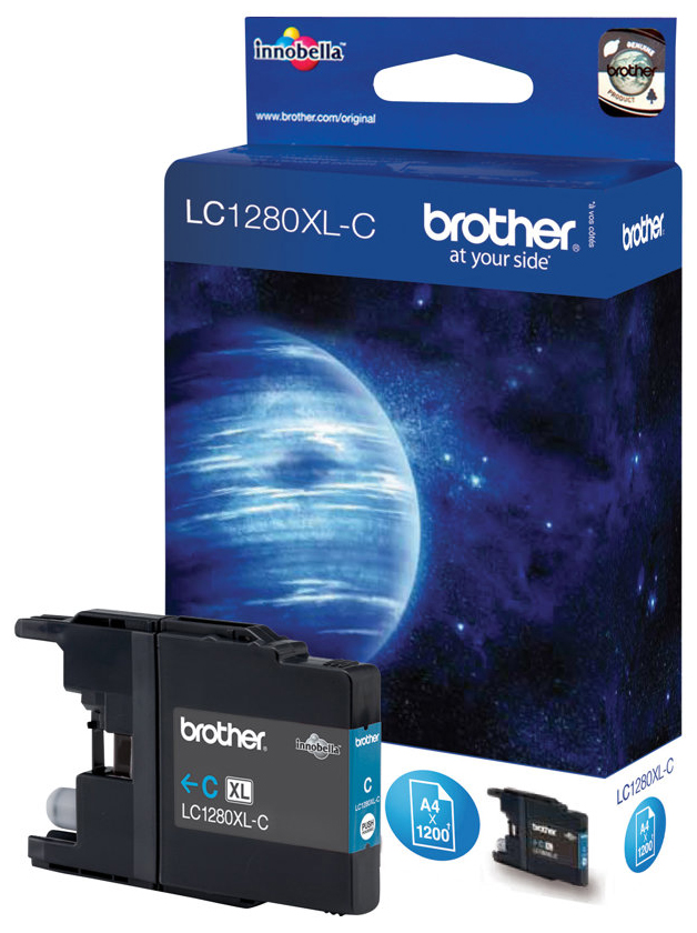 Original Brother LC1280XLC Tinte Cyan XL