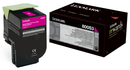 Original Lexmark 800S3 | 80C0S30 Toner Magenta