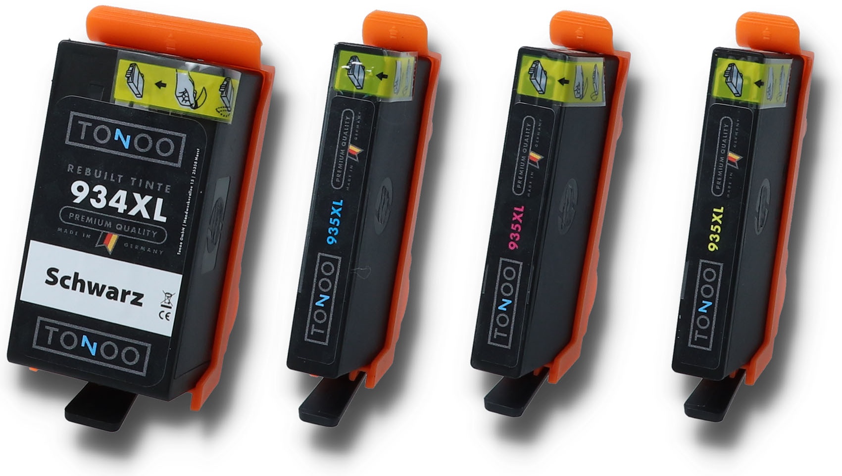 Tonoo® Tinte ersetzt HP X4E14AE | 934XL + 935XL BK/C/M/Y Spar Set XL