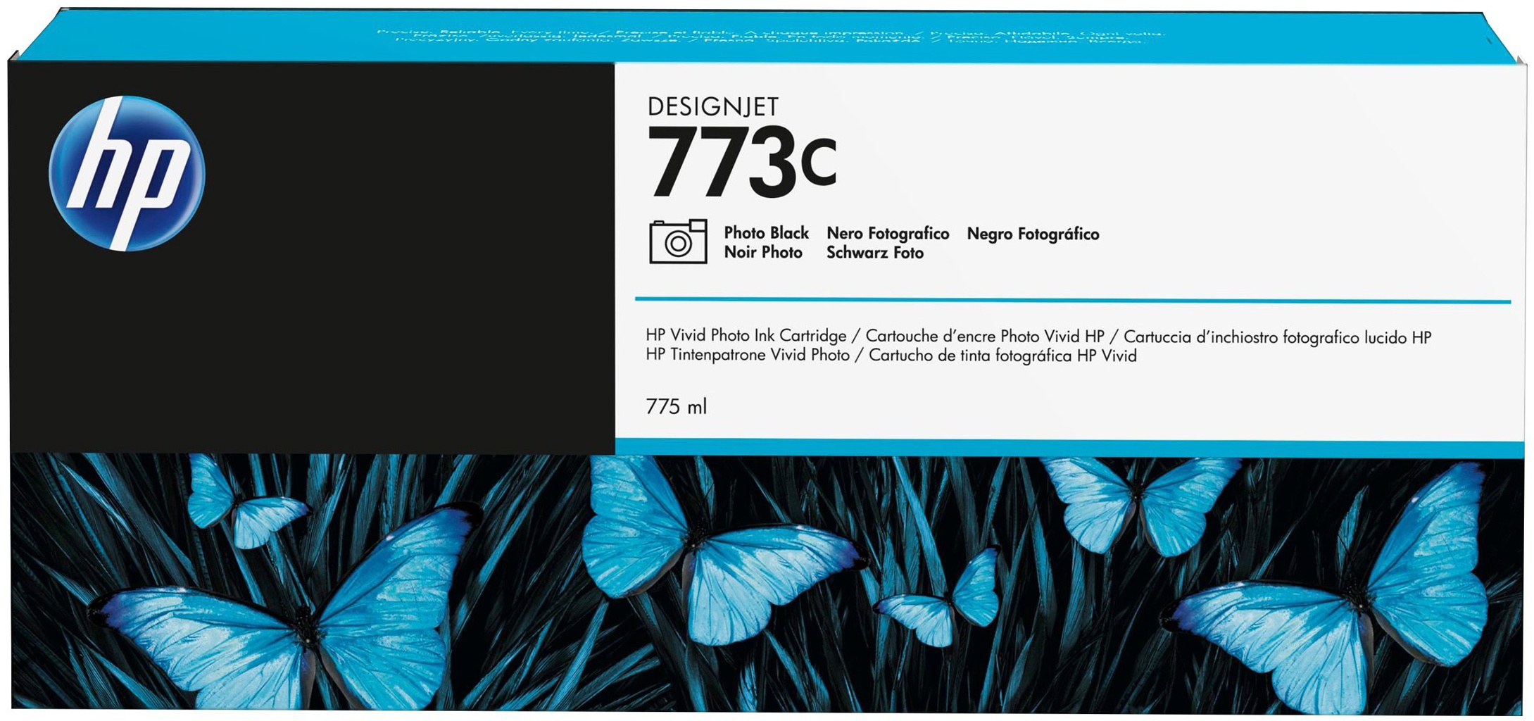 Original HP 773C | C1Q43A Tinte Foto Schwarz