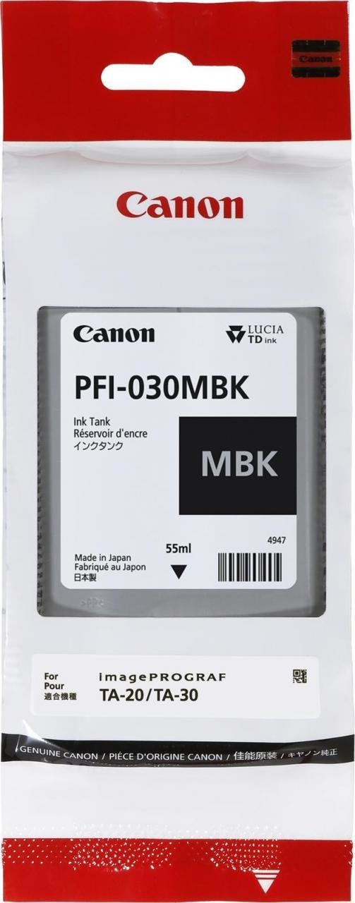 Original Canon PFI030MBK | 3488C001 Tinte Matt Schwarz