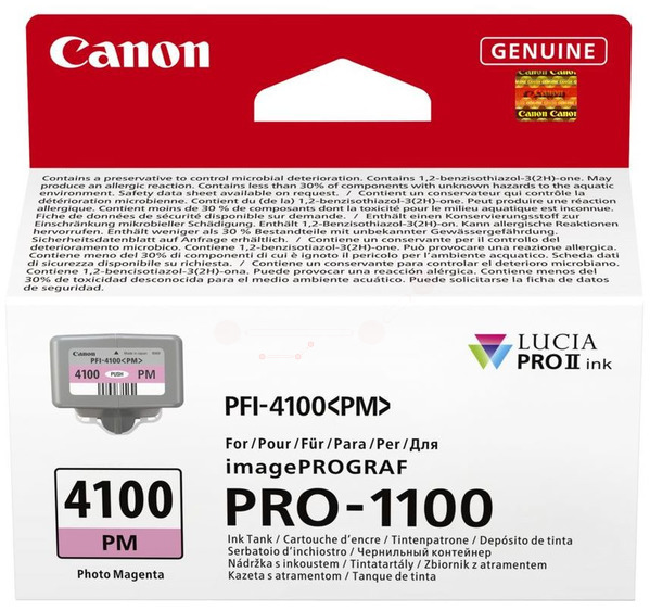 Original Canon PFI4100PM | 6782C001 Tintenpatrone Foto Magenta