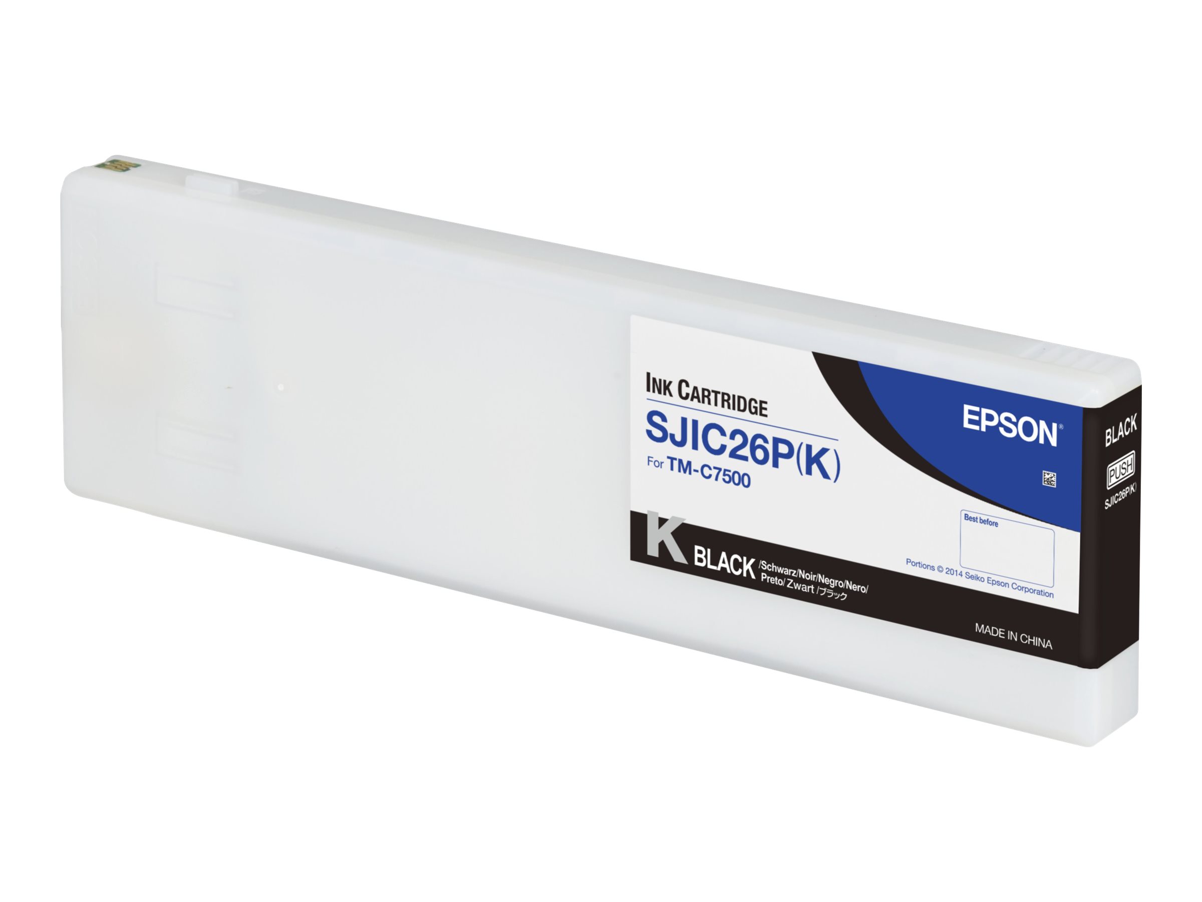 Original Epson SJIC26P(K) | C33S020618 Tinte Schwarz