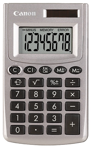 Canon LS-270 L Taschenrechner | 8 Stellen | Solar + Batterie | Silber
