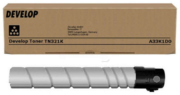 Original Develop TN321 K | A33K1D0 Toner Schwarz
