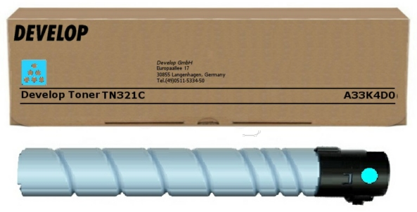 Original Develop TN321 C | A33K4D0 Toner Cyan