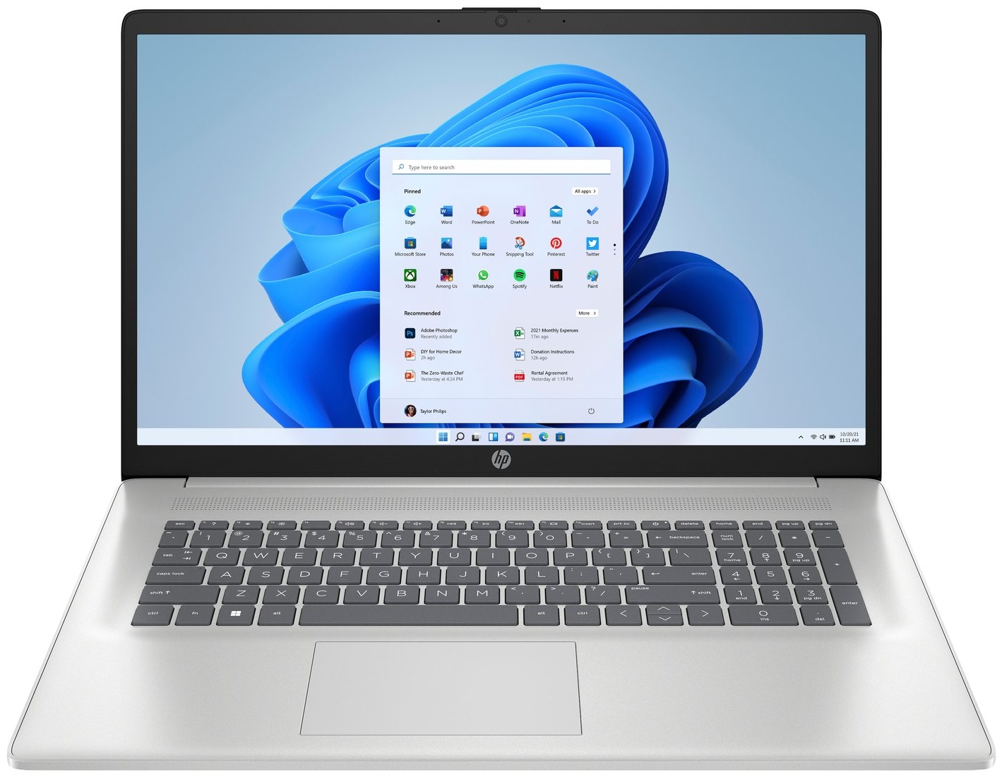 HP 17-cn4055ng Laptop 17,3 Zoll | Intel Core 5 120U | 16 GB RAM | 512 GB SSD | Windows 11 Home