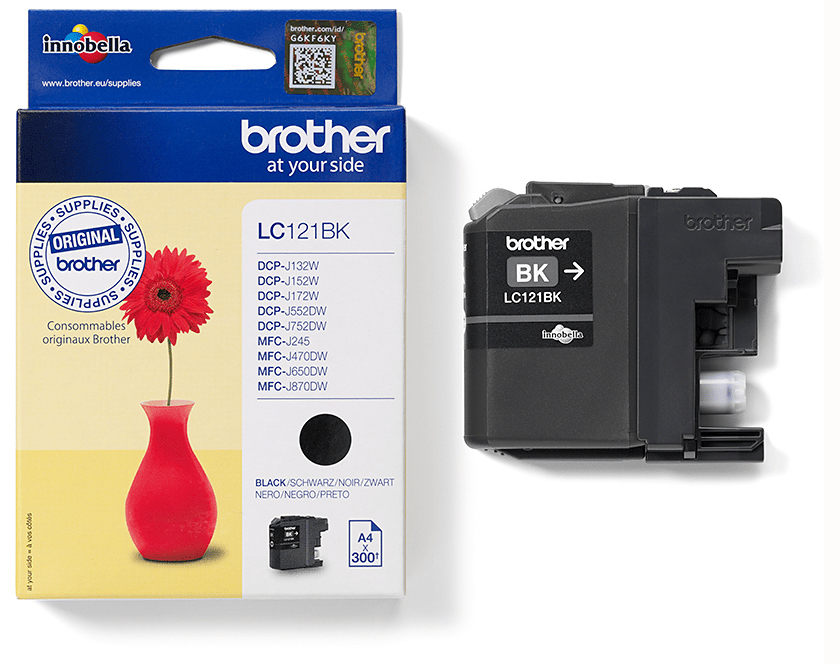 Original Brother LC121BK Tinte Schwarz