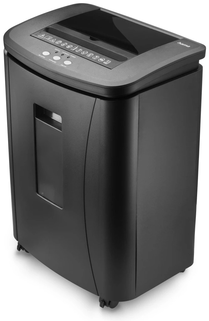 Hama Safe Auto M1200 Aktenvernichter | P-4 Mikroschnitt | 120 Blatt Autofeed | 25 l | Schwarz