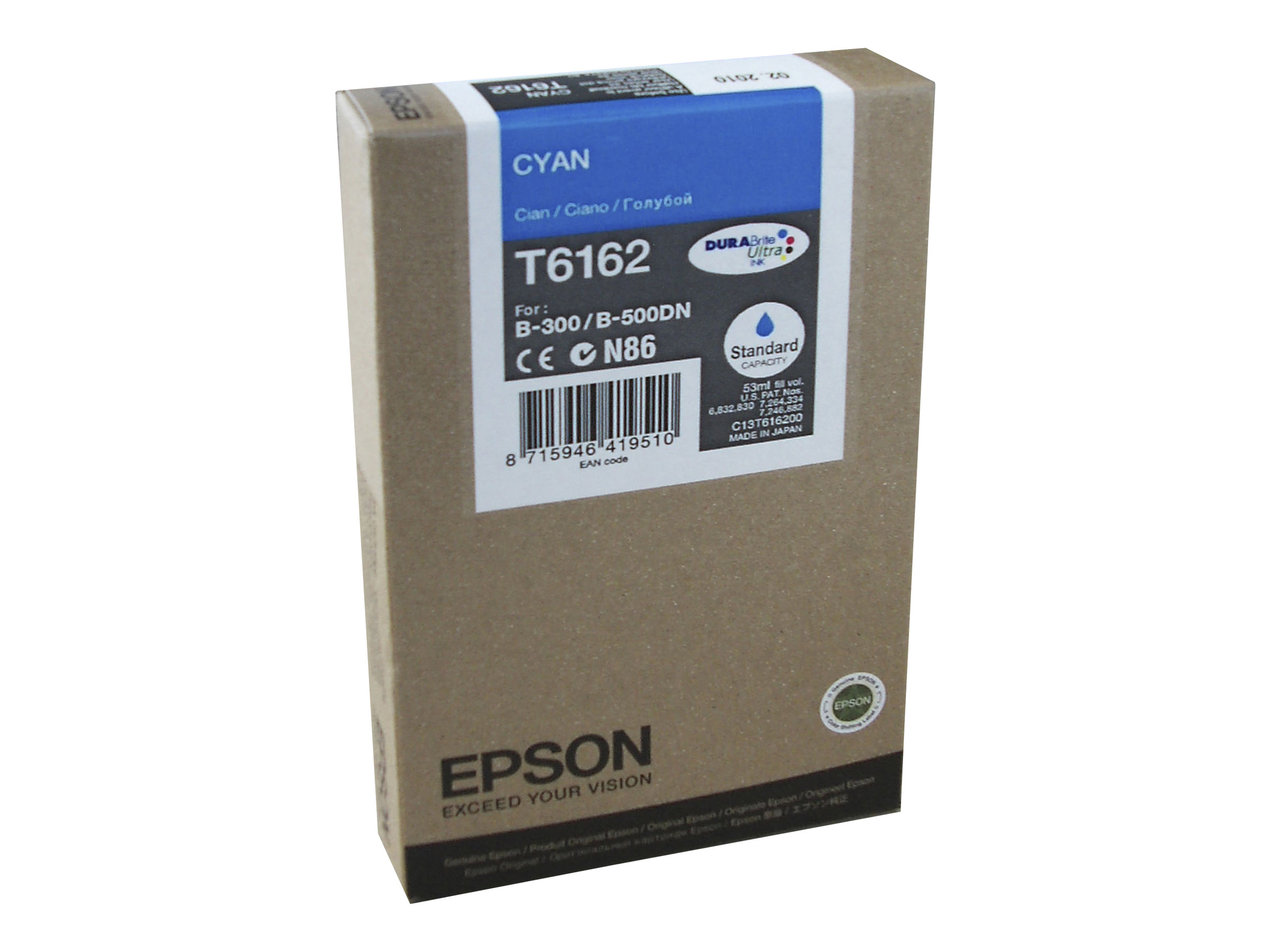 Original Epson T6162 | C13T616200 Tintenpatrone Cyan