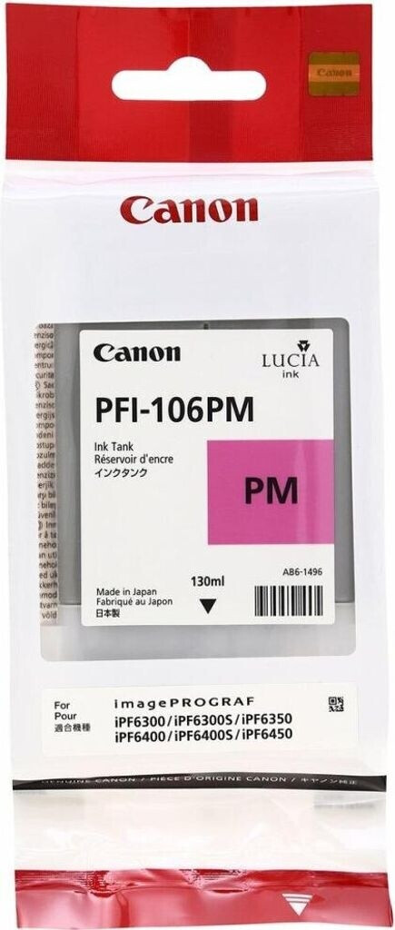 Original Canon PFI106PM | 6626B001 Tinte Foto Magenta