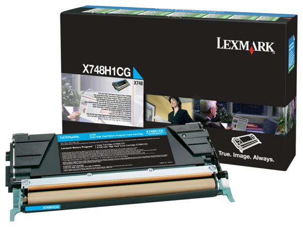Original Lexmark X748H1CG Toner Cyan