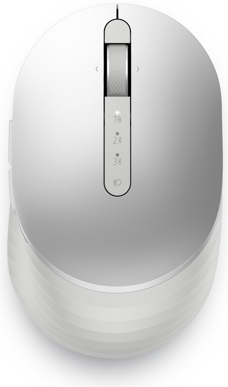 Dell MS7421W Maus | Funk + Bluetooth | Akku | 7 Tasten | 1600 dpi | Beidhändig | Platin