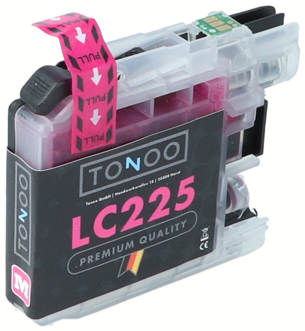 Tonoo® Tinte ersetzt Brother LC225XLM Magenta XL