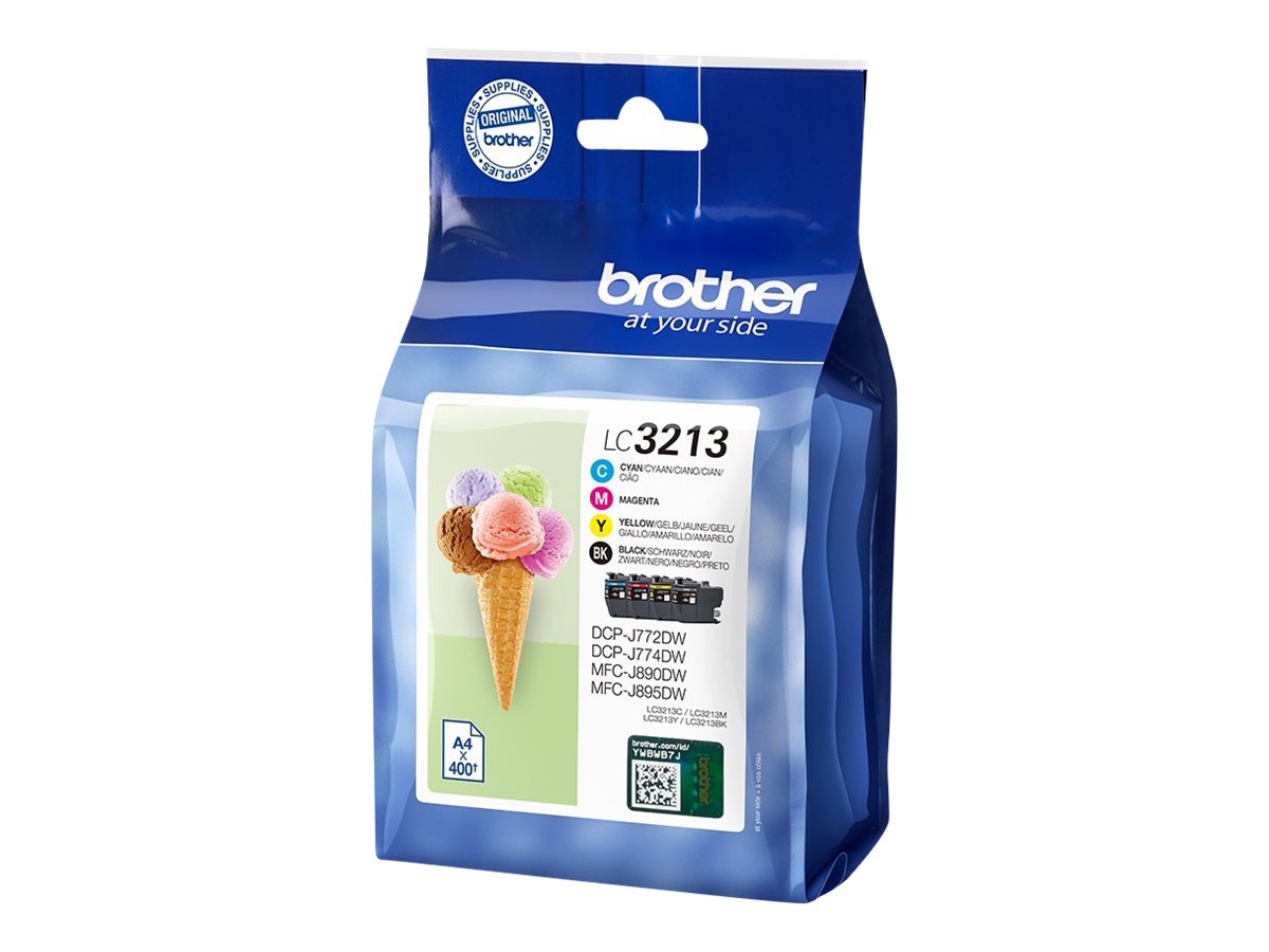 Original Brother LC3213VALDR Tinte BK/C/M/Y Spar Set XL
