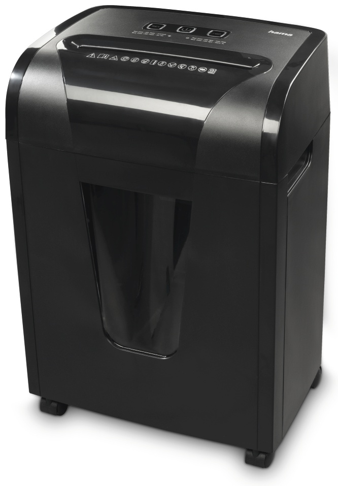 Hama Premium M10 Aktenvernichter | P-3 Mikroschnitt | 10 Blatt | 20 l | Schwarz