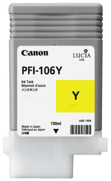 Original Canon PFI106Y | 6624B001 Tinte Gelb