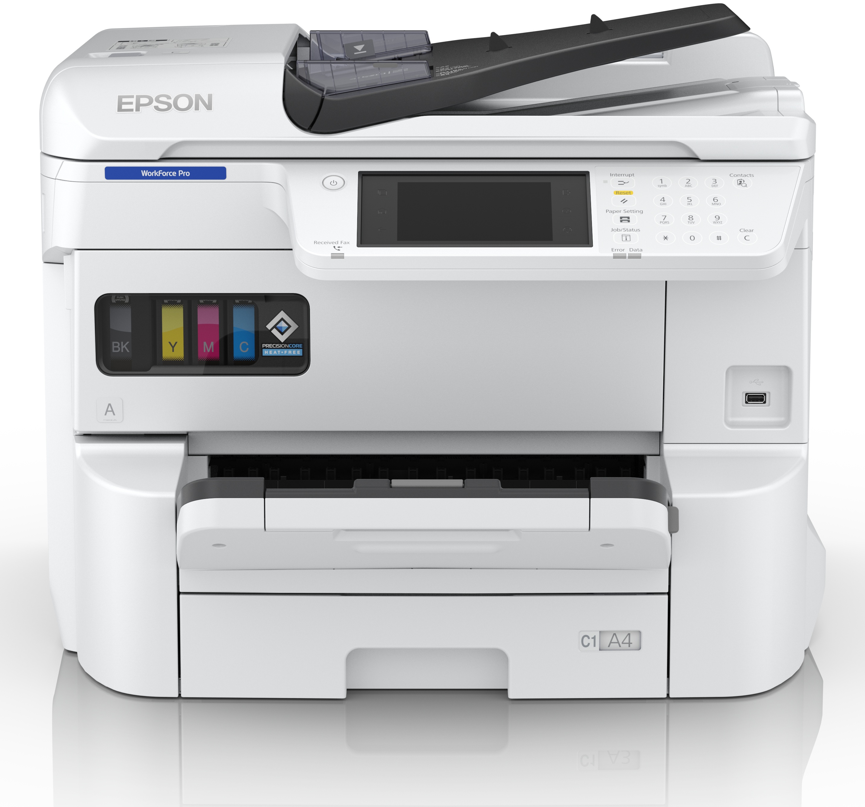 Epson WorkForce Pro EM-C7100DWF Farb Tinten Multifunktionsdrucker | A3 | 35 S./Min | WLAN