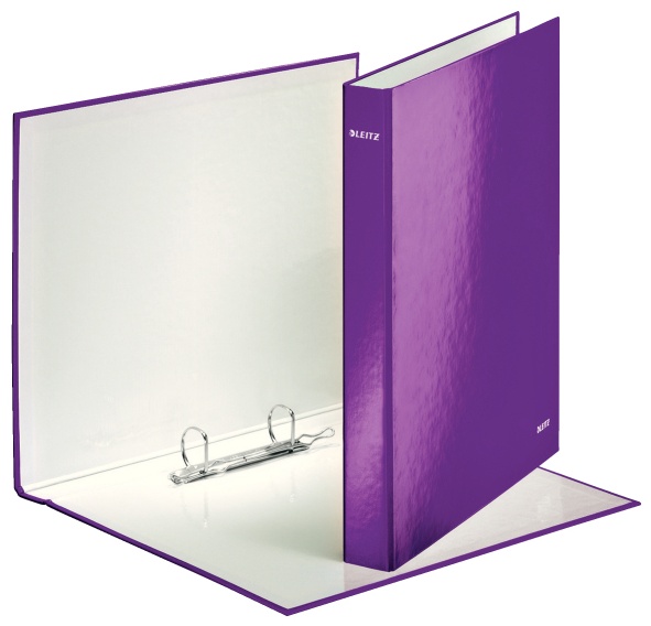 Leitz Ringbuch WOW | DIN A4 | 2 Ringe | 4,0 cm | Violett