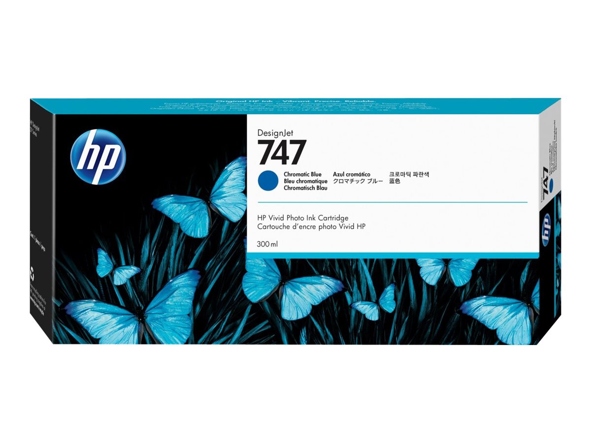 Original HP 747 | P2V85A Tinte Chromatisches Blau