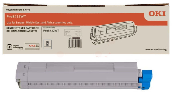 Original OKI 46606508 Toner Weiß