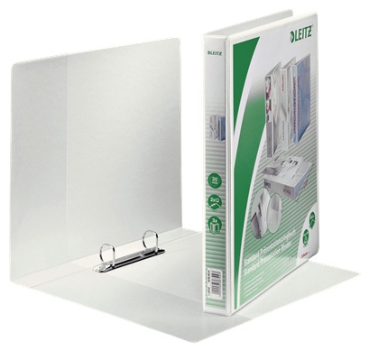 Leitz Präsentationsringbuch | DIN A4 | 2 Ringe | 3,7 cm | Weiß | 6er-Pack
