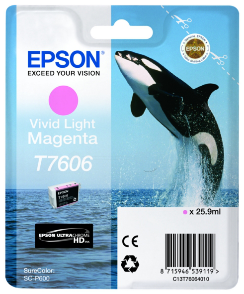 Original Epson T7606 | C13T76064010 light Magenta Tintenpatrone