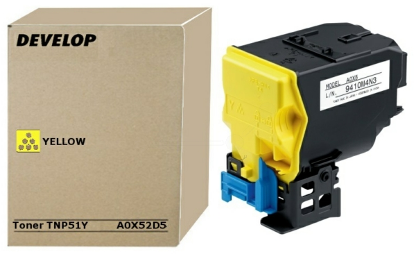 Original Develop TNP51 Y | A0X52D5 Toner Gelb