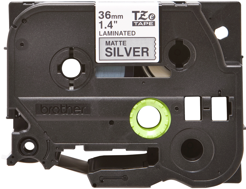 Brother Schriftband TZe-M961 | 36 mm | Schwarz auf Silber | 8 m