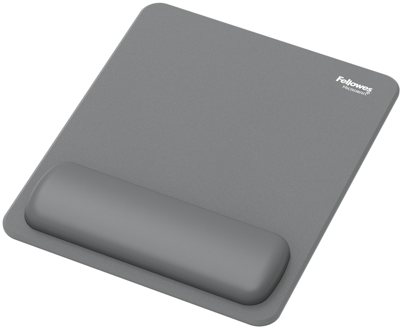 Fellowes Breyta Mauspad mit Handballenauflage | 24 × 20 cm | Grau