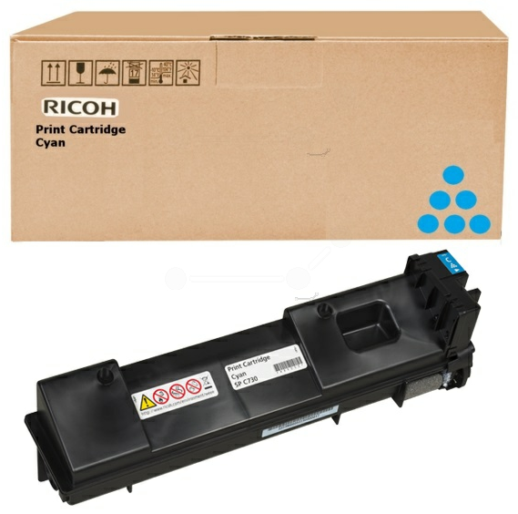 Original Ricoh 407136 Toner Cyan