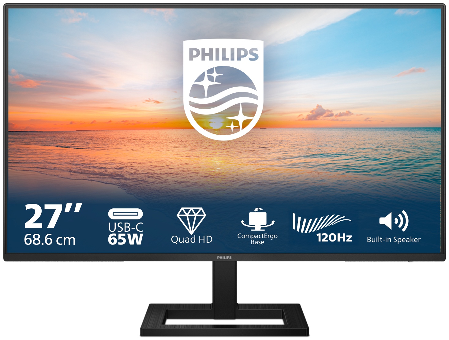 Philips 1000 series | 27E1N1600AE/00 Monitor 27 zoll | 68,6 cm | WQHD | 2560 x 1440 | Schwarz